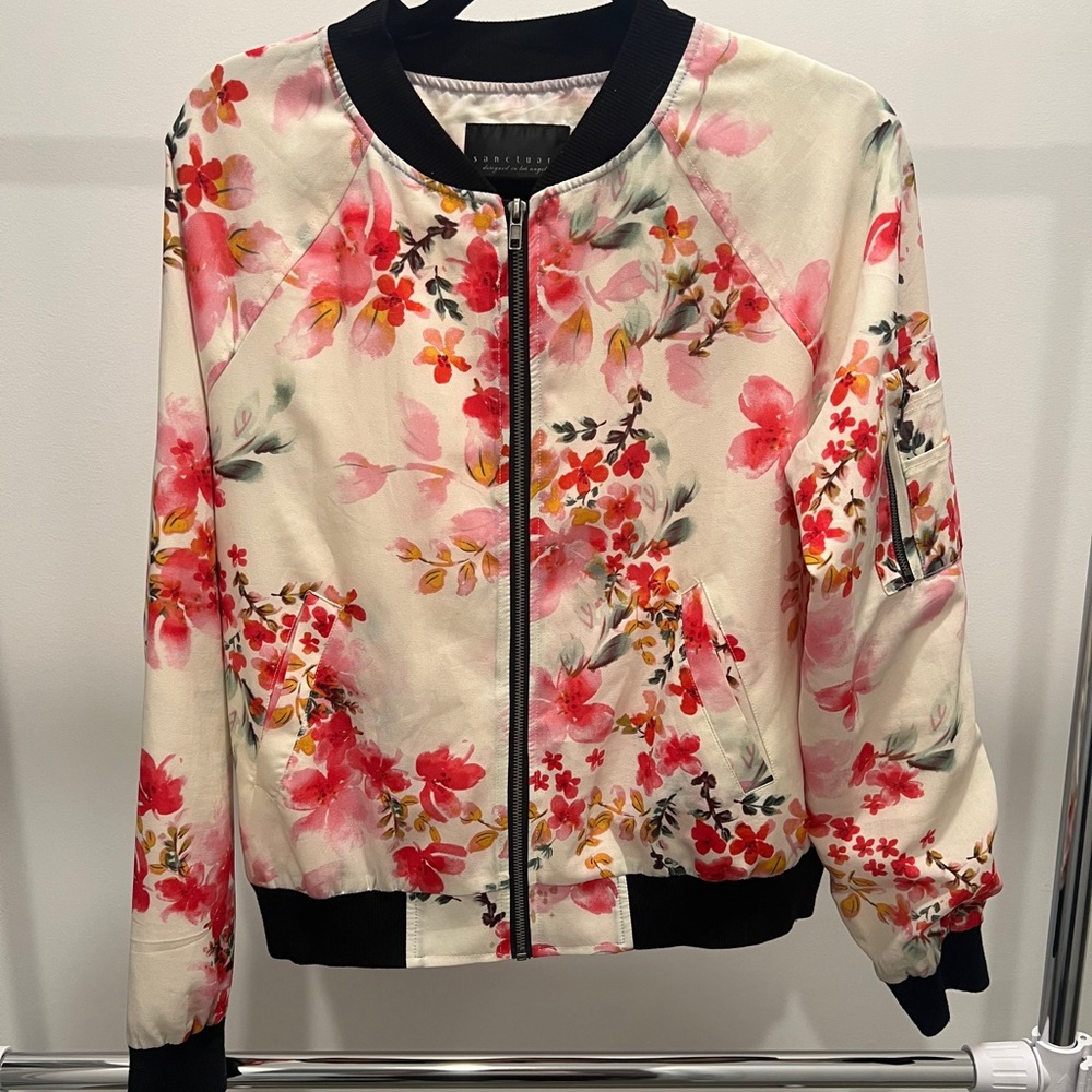 Sanctuary Floral Bomber Jacket